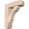 Ekena Millwork Olympic Craftsman Smooth Bracket w/ Offset Brace, Douglas Fir, 7 1/2"W x 26"D x 30"H BKT0806X26X30OLY04SDF - alternate 1